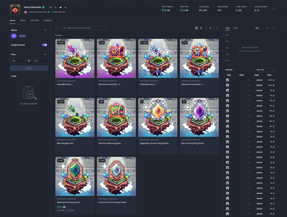 CROSS NFT marketplace